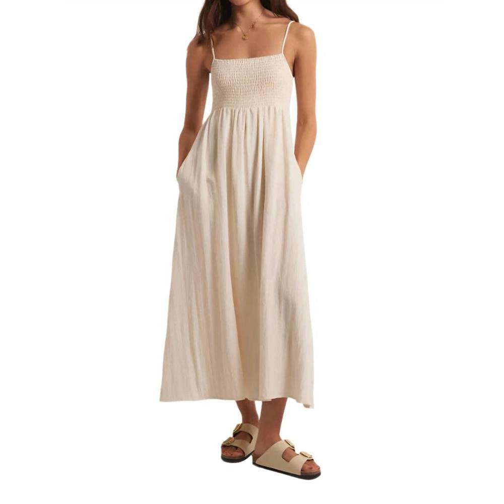 NEW Z SUPPLY beachside midi dress in beige